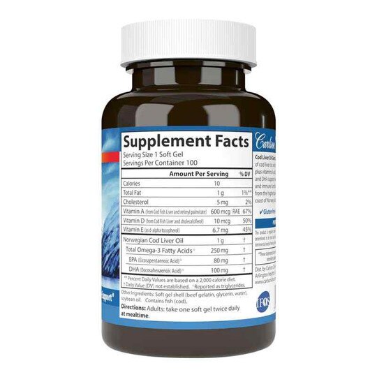 Cod Liver Oil Gems Super 1000 Mg, CL